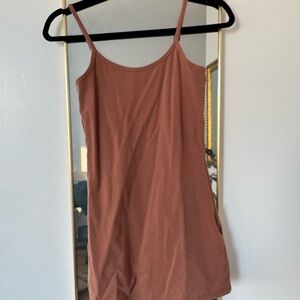 Aritzia TNA Rust Bodycon Tank Dress
